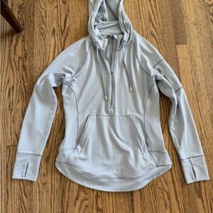 Athleta Grey Hoodie with Stripes
